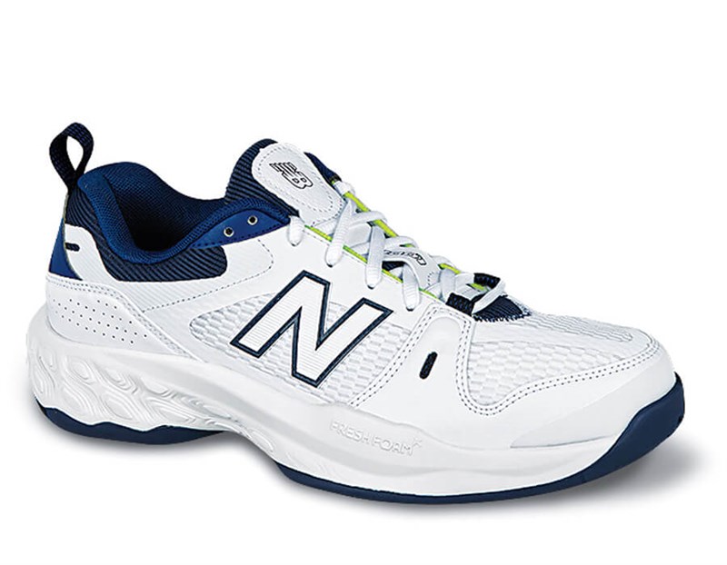 White/Navy 1007WT Tennis Shoe - Main
